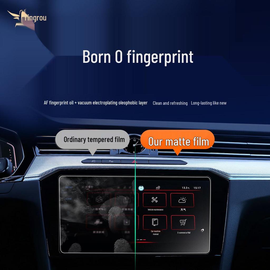 Закаленная пленка для навигации на центральной консоли Volkswagen Magotan Модель B8/B9 2026 Декор интерьера автомобиля