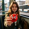 Стресс-боллы 1/5 шт. DIY Рождественская игрушка Олень Снеговик Мячик со съемным аксессуаром-выражением Мягкий сжимаемый Сенсорный Подарок на вечеринку Игрушка-антистресс