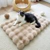 Плюшевое одеяло для питомца, толстый ортопедический коврик для собаки и кошки, водонепроницаемая подкладка, нескользящее дно, съемный моющийся чехол, защита от проливания для лежанки питомца