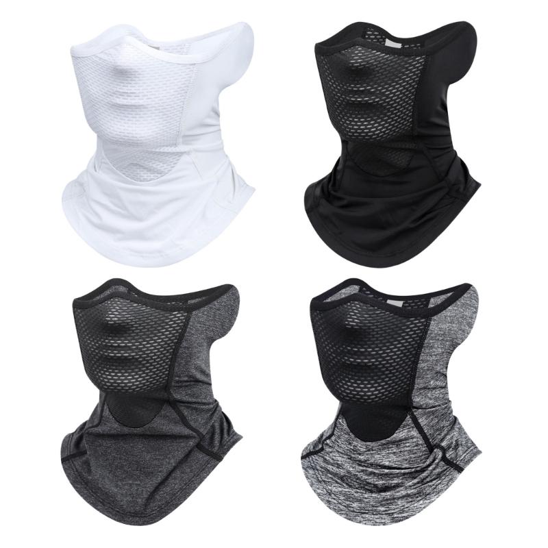 Outdoor Cycling Headwear Neck Gaiter Snood Ice Silk Tube Scarf Headbands Breathable Bandanas Face Mask