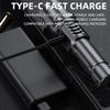 Portable High Power Led Flashlight Rechargeable Retractable Flashlight Digital Zoom Usb Hand Light For Camping Outdoor Emerge