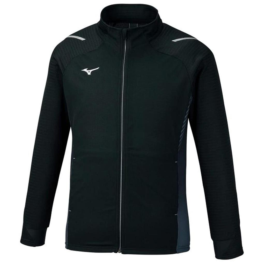 Mizuno Куртка тренировочная Dry Aeroflow Highly Medium, Дышащая, Влагоотводящая, Быстросохнущая, 32MC1050, Мужская, Черная,