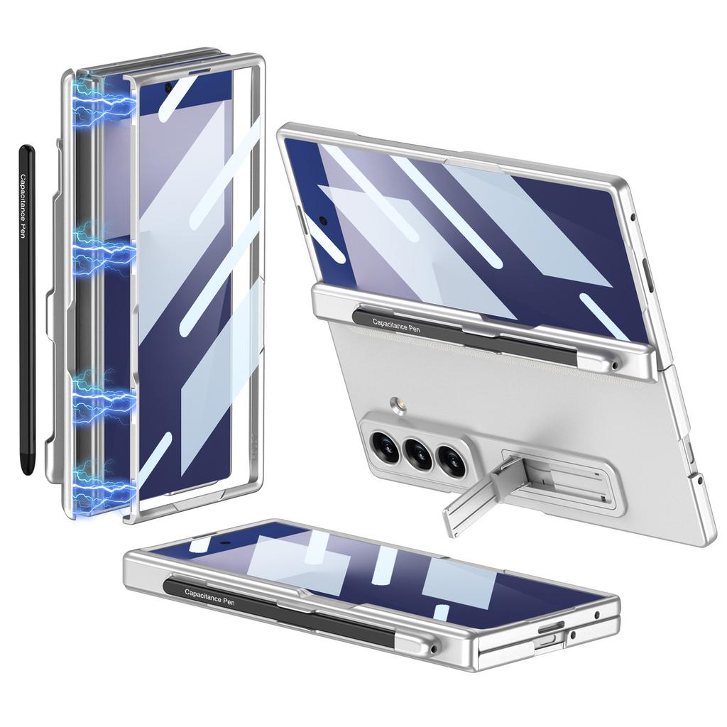 Чехол для мобильного телефона Samsung Fold7 Магнитный складной Полная защита Слот для ручки Подставка Zfold7 Чехол Пленка Защитный рукав