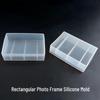 Силиконовая форма для изготовления DIY-украшений из эпоксидной смолы с кристаллами и фоторамок