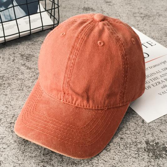 Женская и мужская хлопковая однотонная бейсболка, модная шляпа Snapback, женская уличная простая мытая винтажная кепка с козырьком, повседневная кепка, шляпа для женщин и мужчин