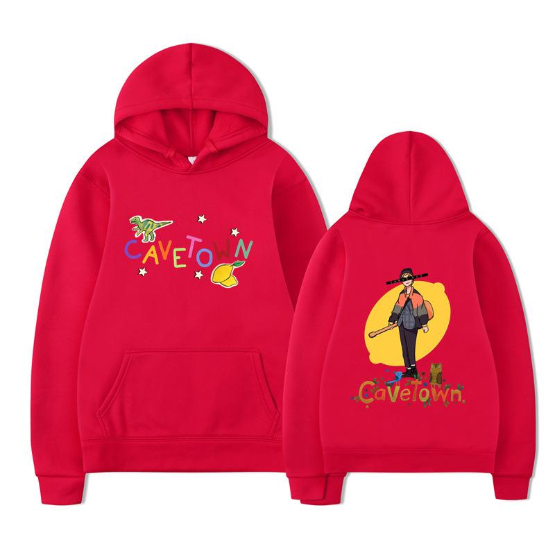 Cavetown Cartoon Lemon Dinosaur Hoodie Men Women Fleece Warm Autumn Winter Hooded Sweatshirt Singer Casual Streetwear Pullover