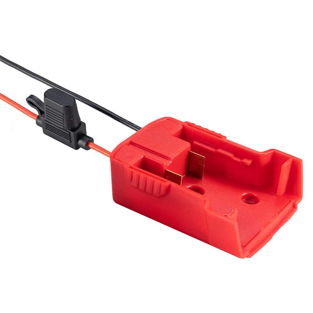 Адаптер-преобразователь для DIY-аккумулятора для литиевой батареи milwaukee m1818v с предохранителем и клеммами, Адаптер питания