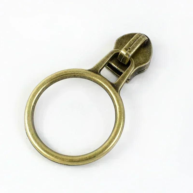 Meetee 5-20 шт. 5# Слайдер для нейлоновых молний, головка молнии из цинкового сплава, декор, бронзовый пуллер для молний, аксессуары для шитья куртки, пальто