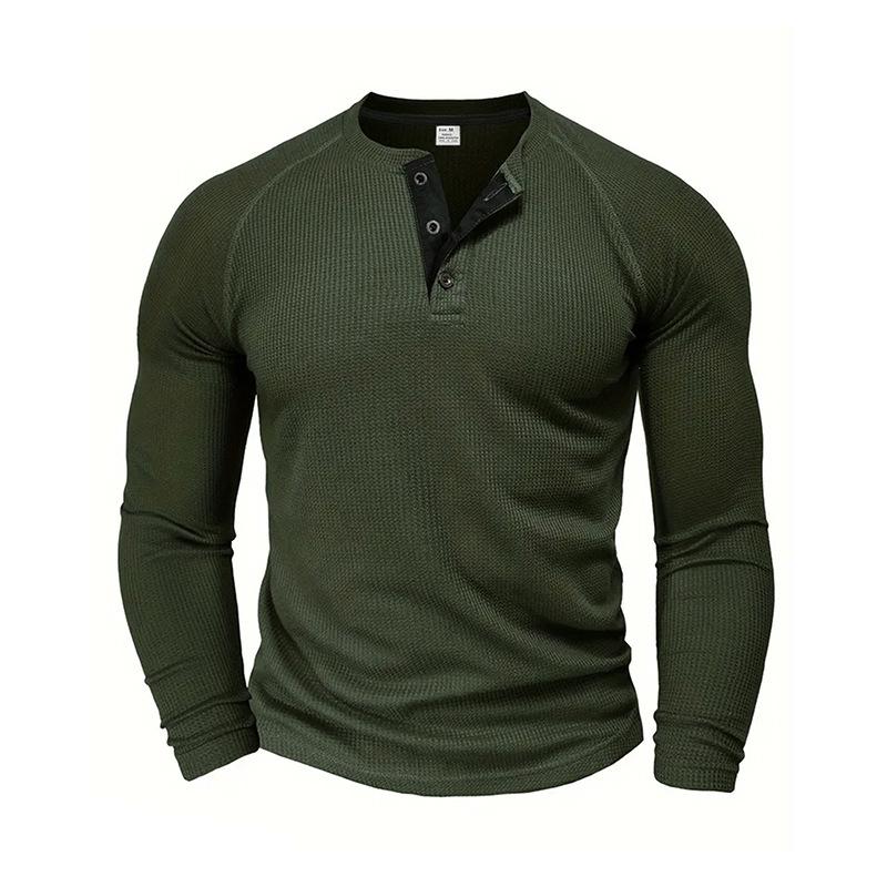 Мужская повседневная свободная футболка с длинным рукавом - American Youth Fashion