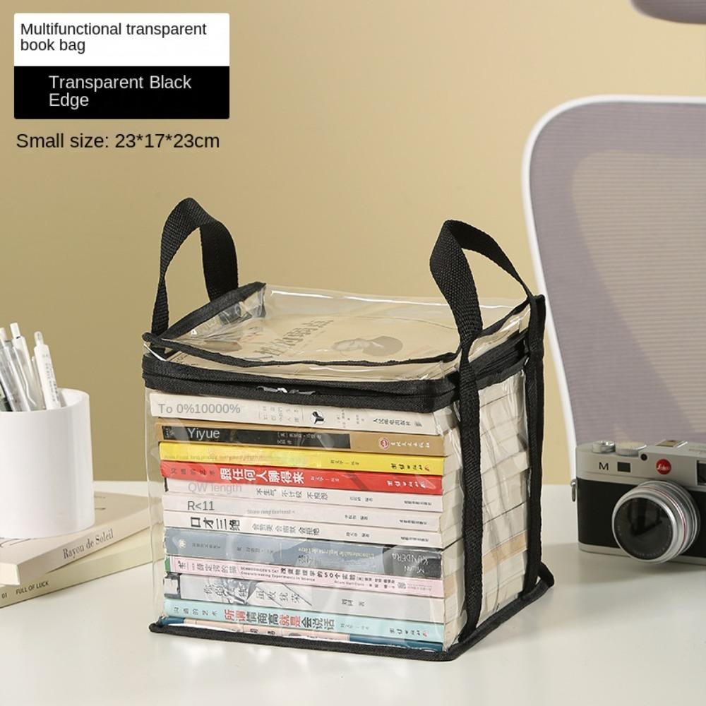 Stackable Collapsible Pouch Zipper Clear Pouch Portable Collection Container Student