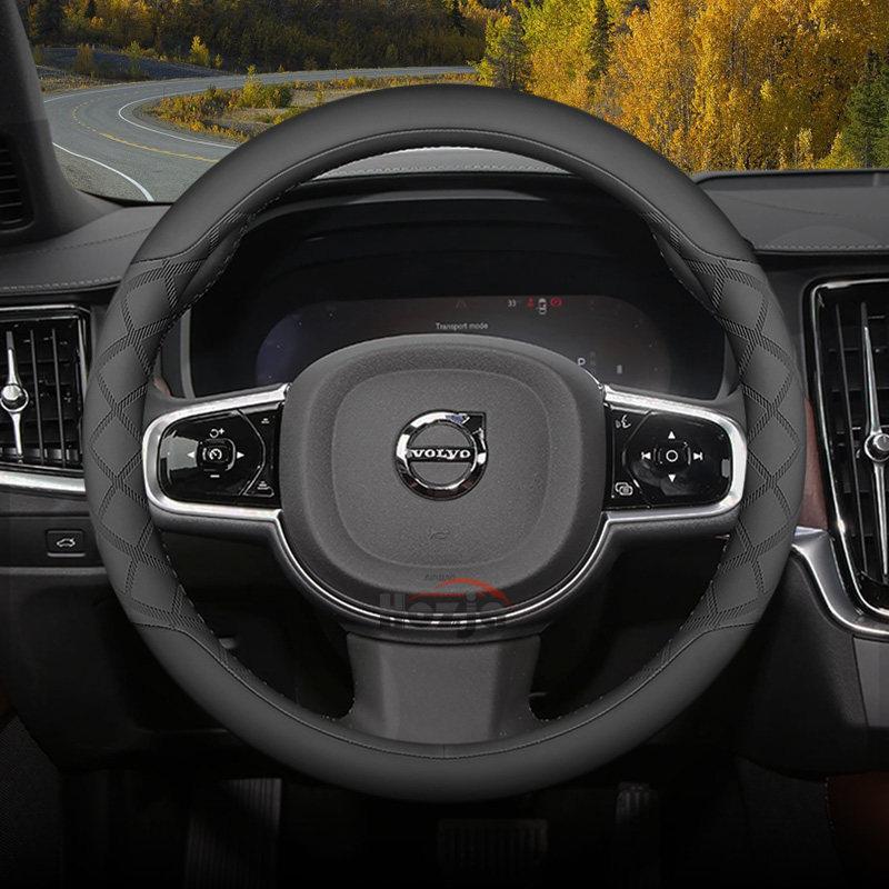 Кожаная накладка на руль автомобиля для Volvo XC60 XC90 S90 XC40 V60 EX40 2025 2026 Аксессуары