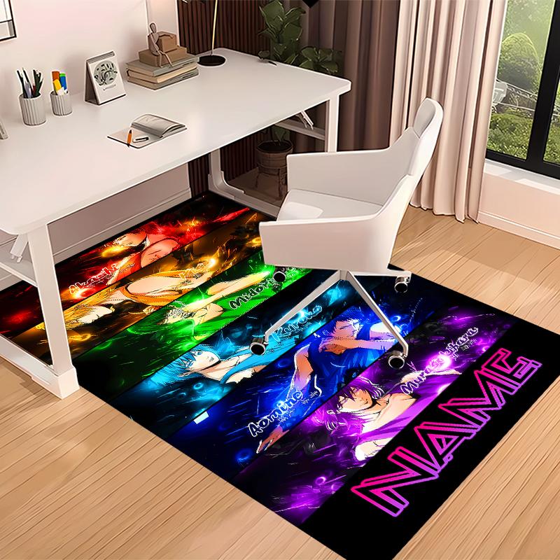 Custom personalization Kuroko's Basketball Print Area Rug - Soft, Washable Non-Slip Indoor Mat,Living Room,Home&Office Decorative Rug