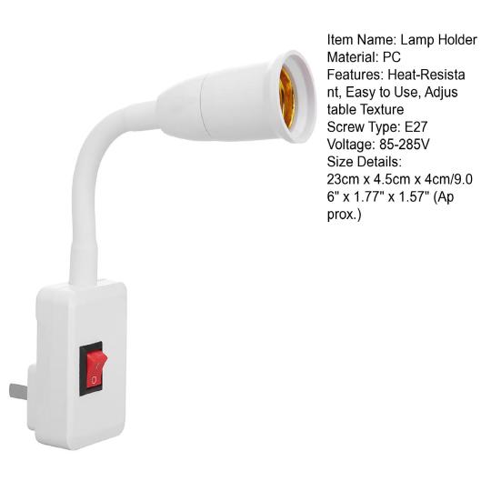 Патрон лампы Светодиодная безопасность Простое освещение Безопасная установка Надежное управление одной кнопкой Огнестойкий Регулируемый Вращающийся