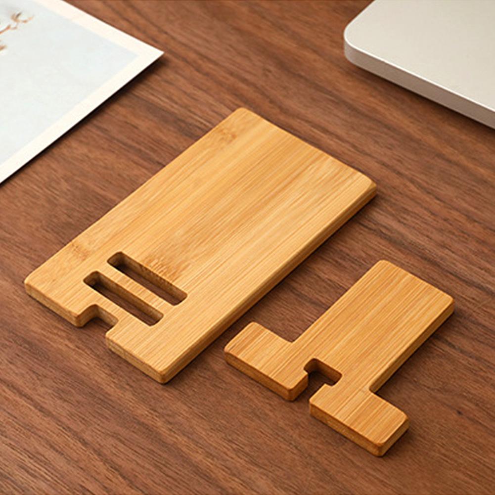 Wooden Desktop Phone Holder Lazy Phone Stand Smartphone Charging Stand Lazy Phone Bracket Mobilephone Support Tablet Stand