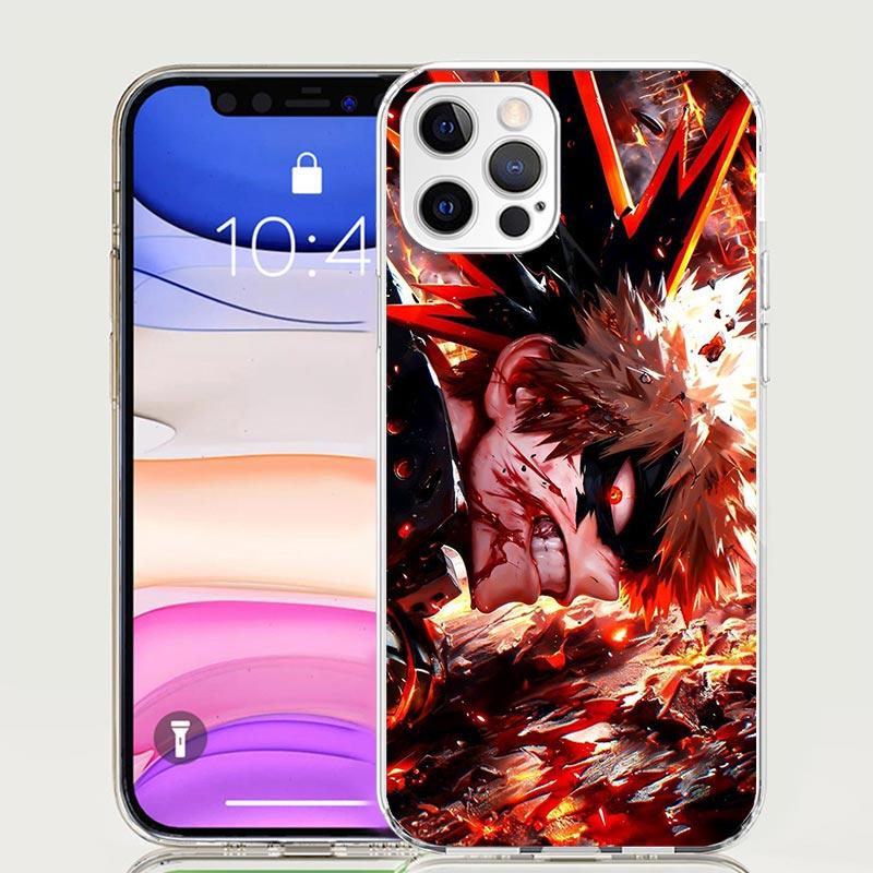 Бактего Кацуки MHA Мой герой Чехол для телефона Для iPhone 17 Air 16 15 Plus 11 14 Pro Max 13 Mini 12 7 8 + SE Узорное Искусство Индивидуальная Обложка