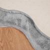 Non slip Artificial Rabbit Fur Rug OLITE Gray