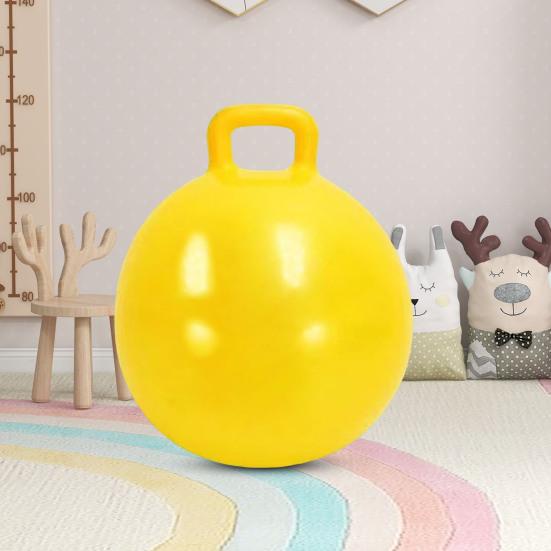 Kids Inflatable Ball Handle Horse Bouncing Toy 45cm Cartoon Bouncing Ball Beach Pool Toys Fun Stress Relief Gifts