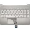 Верхняя часть упора для рук, серебристая клавиатура без подсветки для HP 15T-DY 15-DY 15-EF 15S-FQ
