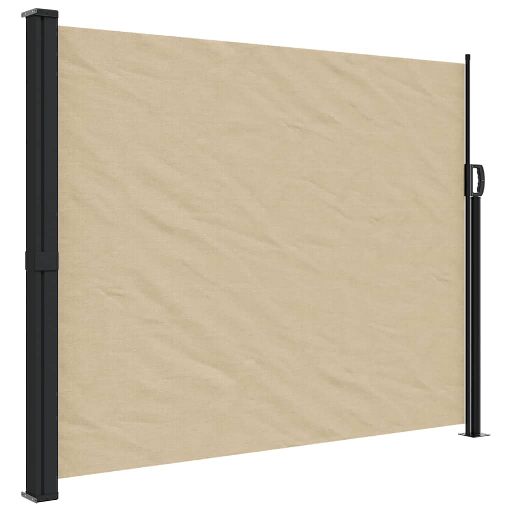 Retractable Side Awning Beige 160 x 300 cm