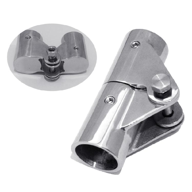 Stainless Steel Rotating Joint Coupling Connector Fitting Adapter for Boat Marine Tubing Canopies Yacht Tubing Fittings