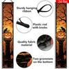 Halloween Porch Sign Cat Pumpkin Tombstone Tree Bat 1 Pair Polyester Indoor Outdoor Decor