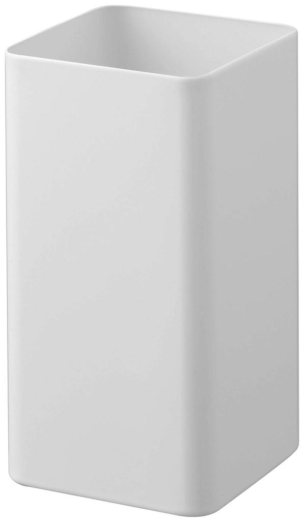 Кухонный инструмент Yamazaki x x Компактный, но вместительный 5183 Подставка, Квадратная, Белая, Прибл.. Ш9,5 Г9,5 В18см, Тарелка, Вместимость,