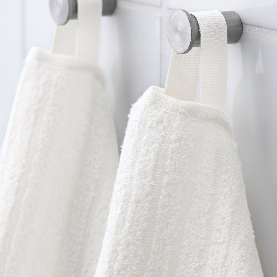 Набор полотенец белых (4 шт), VAGSJON Washcloth White Set, IKEA
