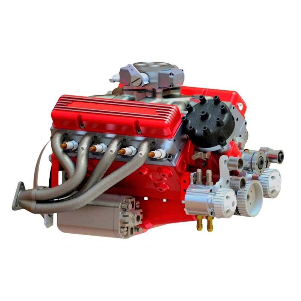Напольная модель двигателя V8 из смолы для гаража, статуэтка для автолюбителей, фигурка двигателя малого объема, коллекционный подарок для взрослых
