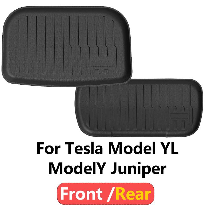 Xiaomi Для Tesla Model YL/Y Juniper Model 3 Highland Передний Задний Коврик в Багажник TPE Противоскользящая Подстилка в Багажник Защитная Накладка Автоаксессуары