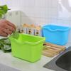 Kitchen Cabinet Door Plastic Basket Hanging Trash Can Waste Bin Garbage Bowl Box