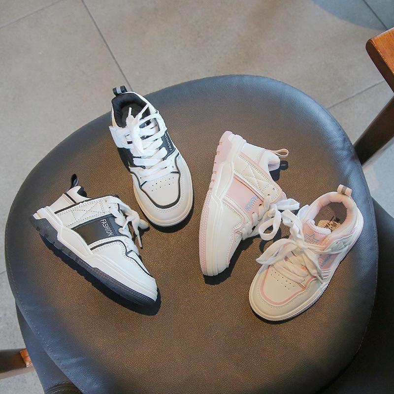 Детская обувь, весенне-осенняя новая дышащая спортивная обувь для девочек, повседневная маленькая белая обувь на мягкой подошве для мальчиков, кроссовки