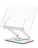 Viozon Acrylic Book Reading Cookbook Writing Adjustable Height and Rotating for School Laptops Stand, Stand, Holder, Stand, Angle, 360° Base,