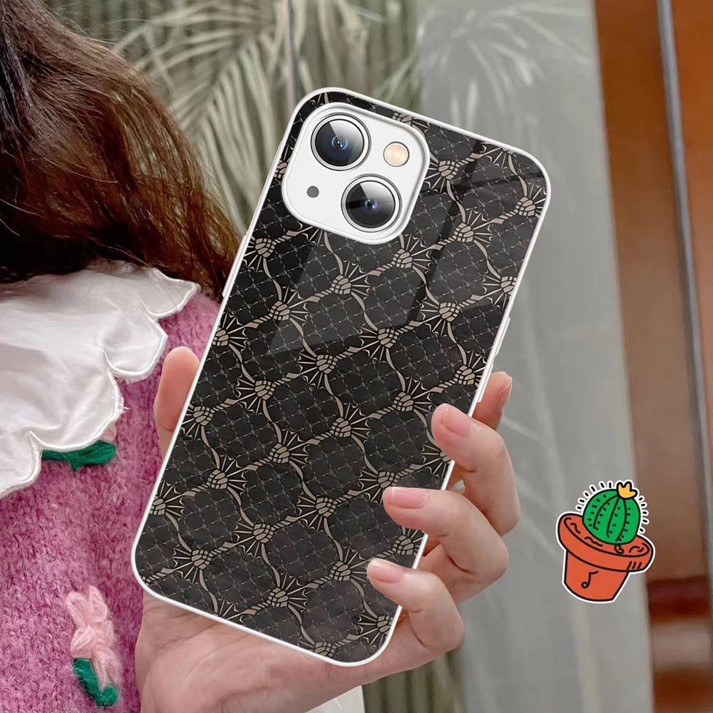 Закаленное стекло с логотипом J-Joops для iPhone 14 13 12 11 Pro Mini XS MAX 14Plus X XS XR Чехол