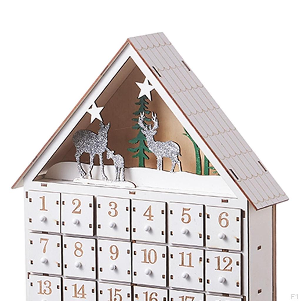 Рождественский адвент-календарь с 24 ящиками для использования дома и в классе