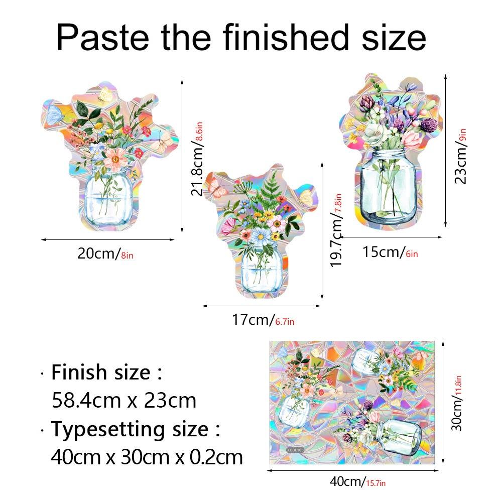Новые наклейки на оконное стекло «Ловец солнца», электростатические радужные облака, бабочка, радужная призма солнца, наклейка на окно, украшение дома