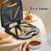 Electric Sandwich and Waffle Maker for European and American Style Breakfasts