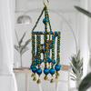 Traditional Windchimes|Hanging Ring Elephants with Bells|Polyester Handcrafted Latkan|Decorative Door Hanging Latkan (Multicolor)