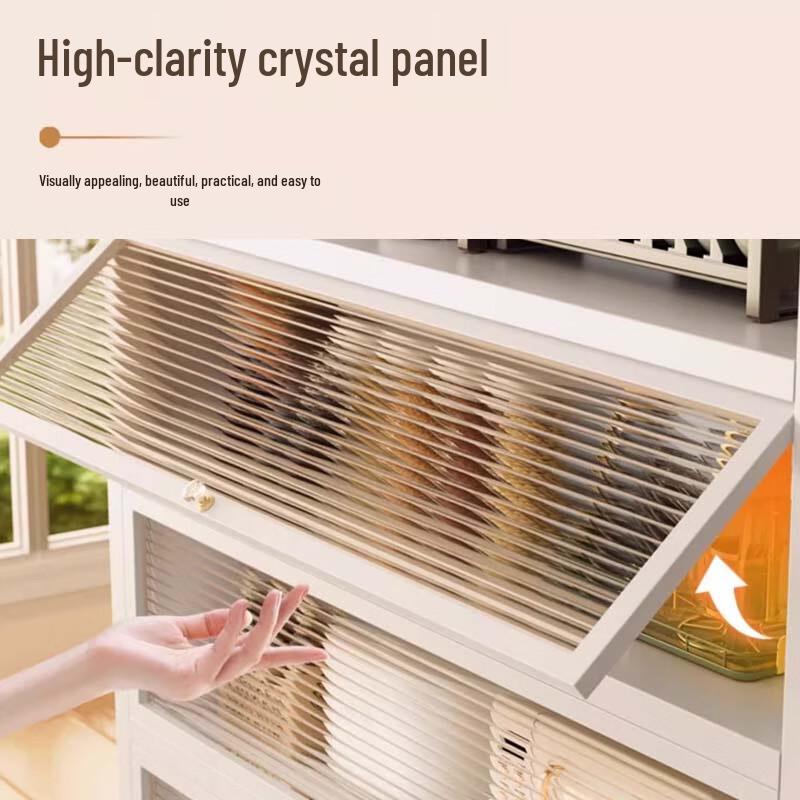 Yingbai Современный белый 2-ярусный напольный шкаф для хранения