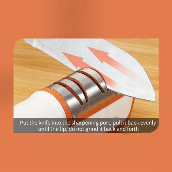 Электрическая точилка для ножей, перезаряжаемая, 2-ступенчатая, безопасная конструкция, точилка для ножниц для кухни, быстрая и эффективная заточка лезвий
