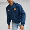 Puma Manchester City FW24 Куртка мужская для улицы, повседневная, спортивная, на молнии, с воротником-стойкой, цвет морской волны 778216-54