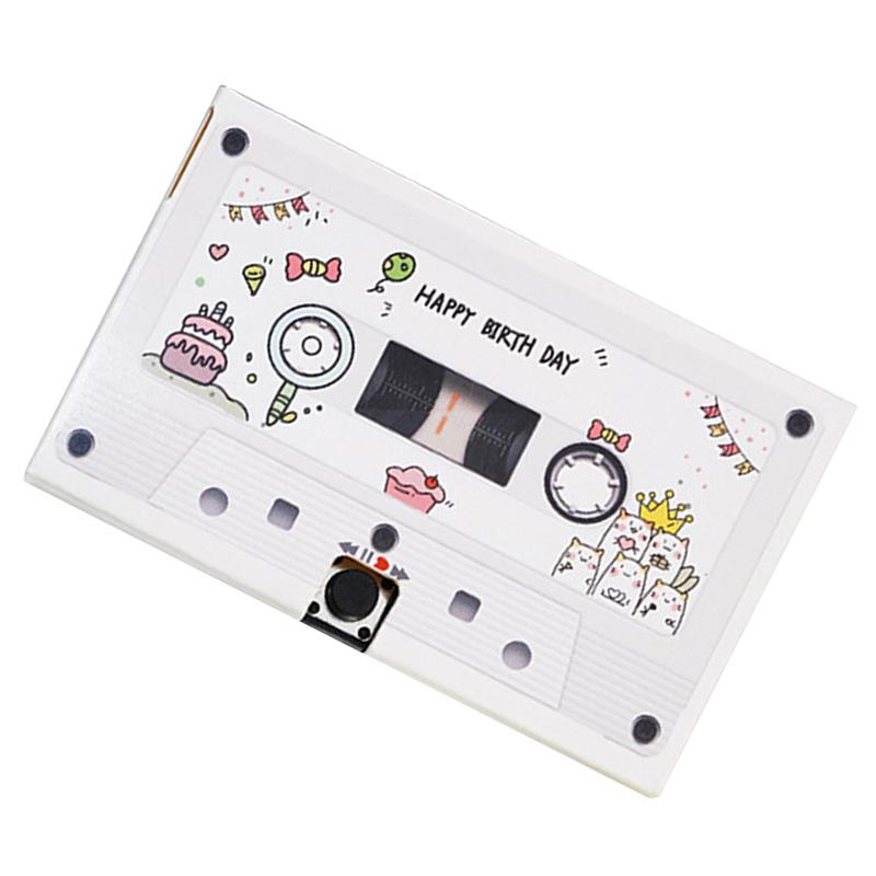 Recording Greeting Card Exquisite Unique Reusable Recordable DIY Greeting Card for Birthday Anniversaries