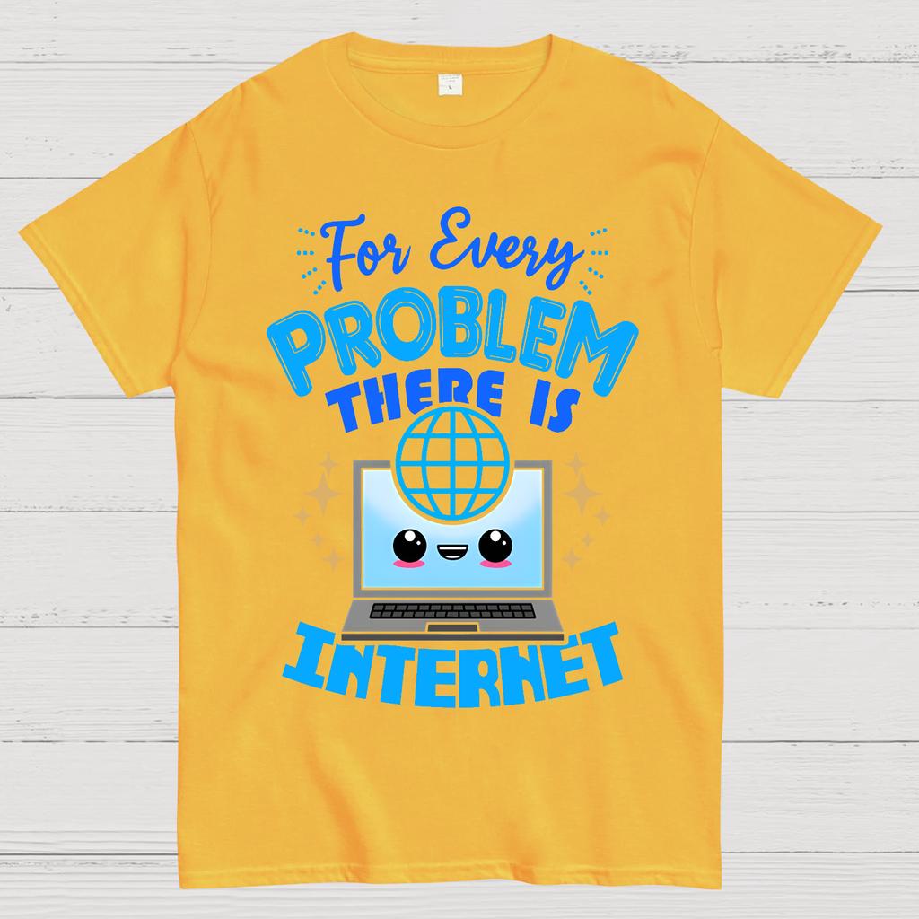 For Every Problem There Is Internet Cotton Summer Casual Cool Loose T-Shirt