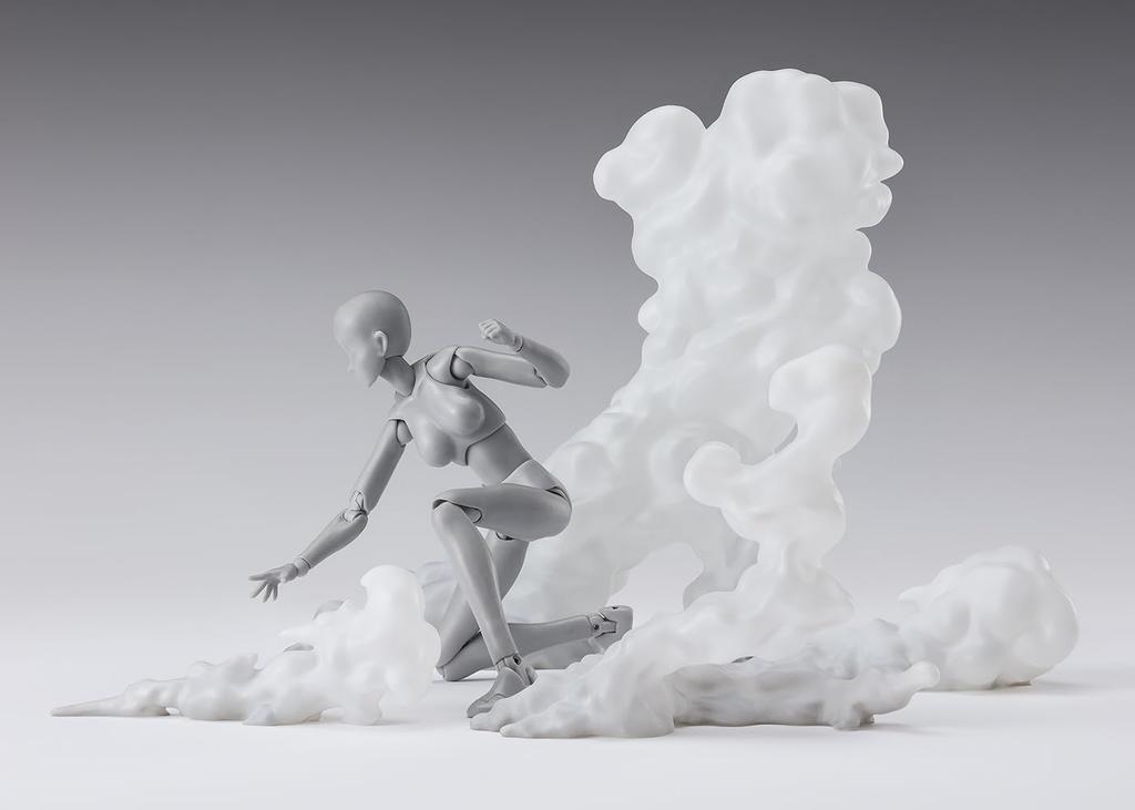 TAMASHII NATIONS Tamashii EFFECT SMOKE White for approximately PVC ABS figure effect parts Ver. S.H.Figuarts, 135mm, &