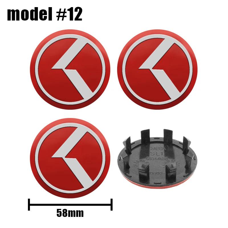 AABJB1 4pcs 58MM Car Wheel Hub Center Caps 54mm 56mm For Rim Cover For KIA K3 K5 Rio Sportage Ceed 3 4 K5 Picanto Optima Sorento