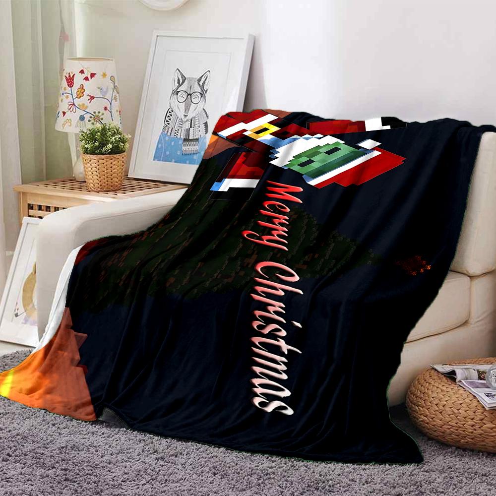 1Pc Christmas Gift Choices Blanket Soft Throw Blanket For Home Bedroom Bed Sofa Travel Office Solid Christmas Blanket