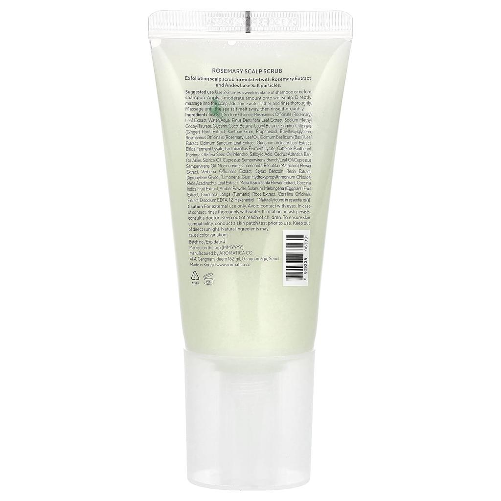 Scalp Scrub, Rosemary, 165G(5.8Oz)