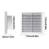 Square Air Vent Grille Cover 4/5/6/8In Duct Vent Cover Ventilation Grille  Ventilation Accessories