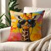 Giraffe Lion Leopard Style Trendy Cool Style cushion cover For Pillow Printing Sofa Decoration Car Room Office Nordic Simplicity