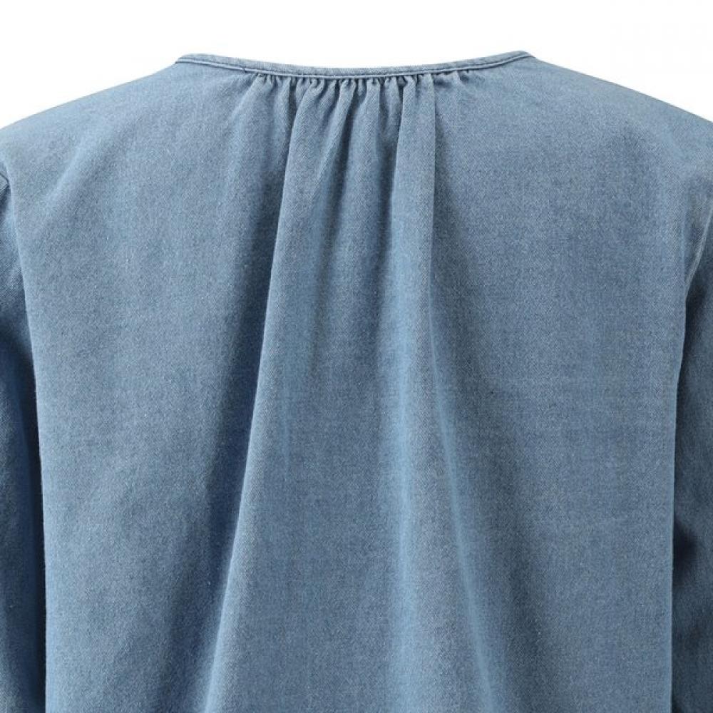 Ggpx New York Triple Ribbon Denim Blouse  Gq3sh038f 