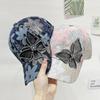 Women's Outdoor Sequin Butterfly Baseball Cap – Breathable Lace Mesh Sun Hat, Lightweight, Hand Wash Only
